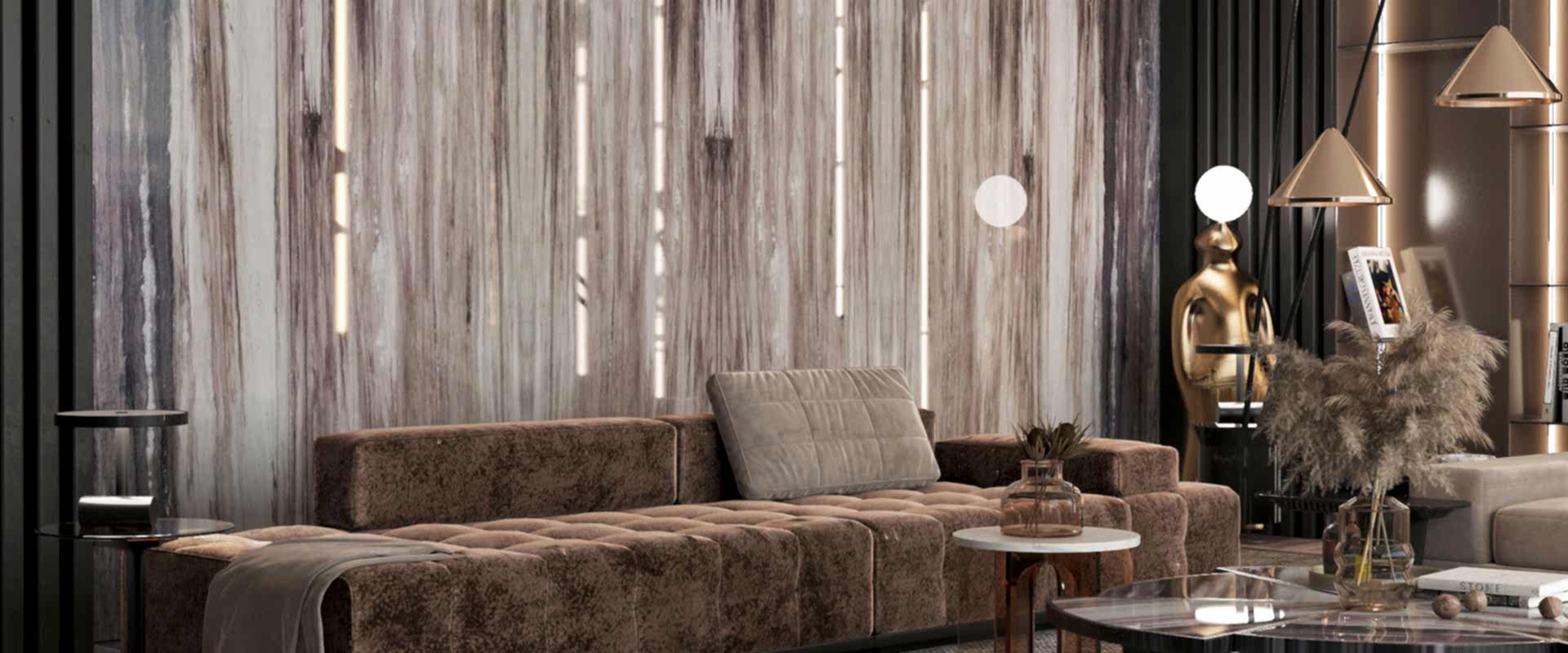 الرخام البني